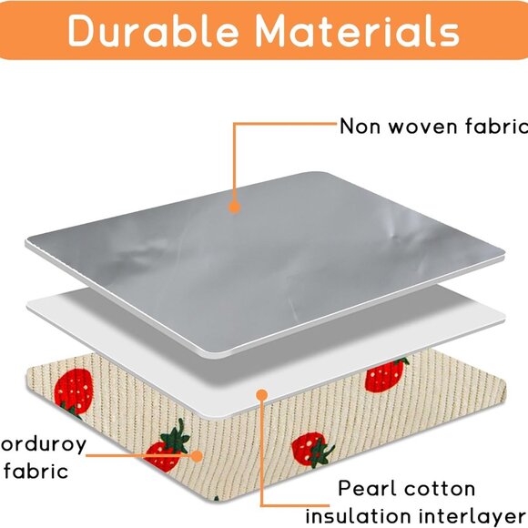 Lunch Bag for Women Insulated Lunch Box Cute Corduroy Lunch Tote Bags Reusable L - Picture 4 of 7